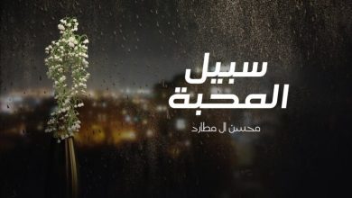 كلمات شيلة سبيل المحبة محسن ال مطارد